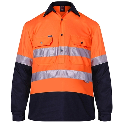 WORKWEAR, SAFETY & CORPORATE CLOTHING SPECIALISTS - Closed Front 2 Tone with 3M 8910 Reflective Tape