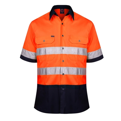 WORKWEAR, SAFETY & CORPORATE CLOTHING SPECIALISTS - Vent S/S Shirt 3M Tape