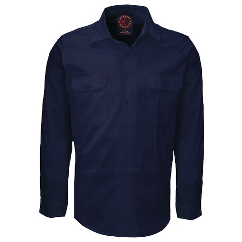 WORKWEAR, SAFETY & CORPORATE CLOTHING SPECIALISTS - Open Front  Vented Shirt L/S