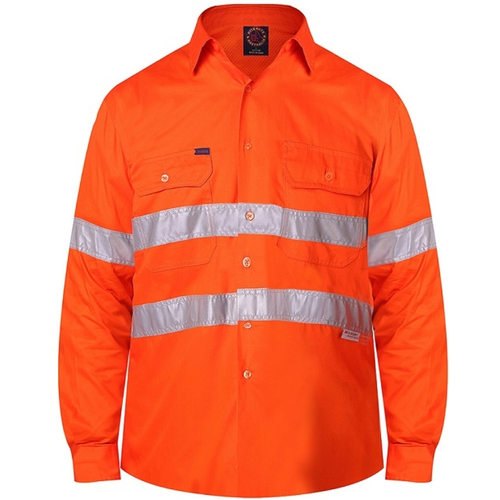 WORKWEAR, SAFETY & CORPORATE CLOTHING SPECIALISTS - Vented Shirt L/S 3M Tape