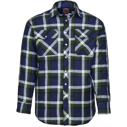 WORKWEAR, SAFETY & CORPORATE CLOTHING SPECIALISTS - Flannelette Quilted Shirt