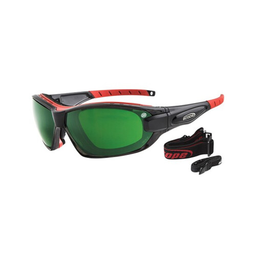WORKWEAR, SAFETY & CORPORATE CLOTHING SPECIALISTS - Genisys Plus Black Frame IR Shade 3 Lens