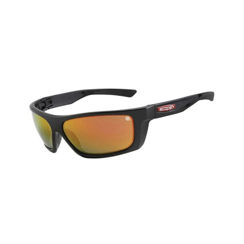 WORKWEAR, SAFETY & CORPORATE CLOTHING SPECIALISTS - Flash Jet Black Frame Red Mirror