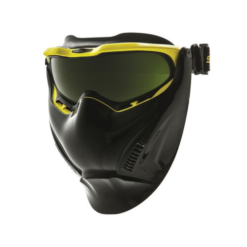 WORKWEAR, SAFETY & CORPORATE CLOTHING SPECIALISTS - Spartan With Black Visor/Yellow Frame Titanium AF/AS Shade 5