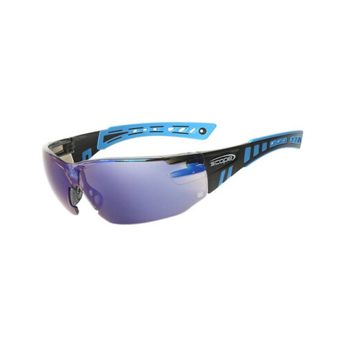 WORKWEAR, SAFETY & CORPORATE CLOTHING SPECIALISTS - Speed Blue/Black Frame Blue Mirror Lens