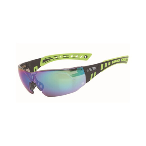 WORKWEAR, SAFETY & CORPORATE CLOTHING SPECIALISTS - Speed Black/Green Frame Jade Mirror Lens