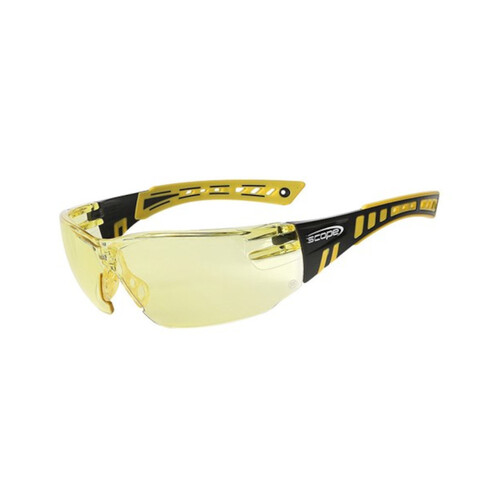 WORKWEAR, SAFETY & CORPORATE CLOTHING SPECIALISTS - Speed Yellow/Black Frame Titanium AF/AS Amber Lens