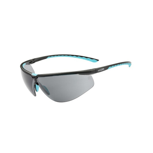 WORKWEAR, SAFETY & CORPORATE CLOTHING SPECIALISTS - Air Flex Black/Blue Frame Smoke AF/AS Lens
