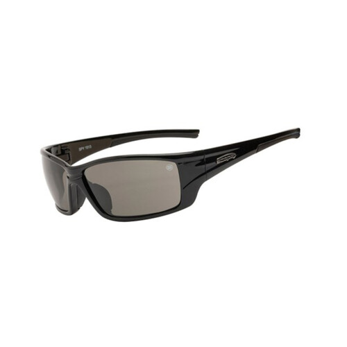 WORKWEAR, SAFETY & CORPORATE CLOTHING SPECIALISTS - Spy Jet Black Frame AF/AS Smoke Lens