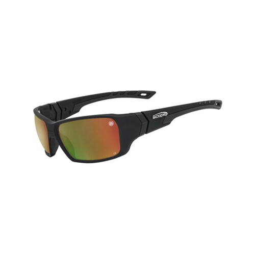 WORKWEAR, SAFETY & CORPORATE CLOTHING SPECIALISTS - Ranger Frozen Black Frame Red Mirror Lens