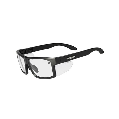 WORKWEAR, SAFETY & CORPORATE CLOTHING SPECIALISTS - Cross Fit Frozen Blk Frame AF/AS Clear Lens/Inc Spare X-Fit Temples
