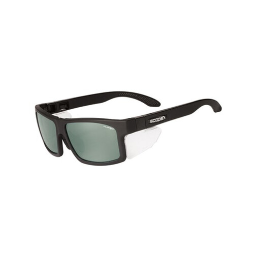 WORKWEAR, SAFETY & CORPORATE CLOTHING SPECIALISTS - Cross Fit Frozen Blk Frame Polarised Lens/Inc X-Fit Temples