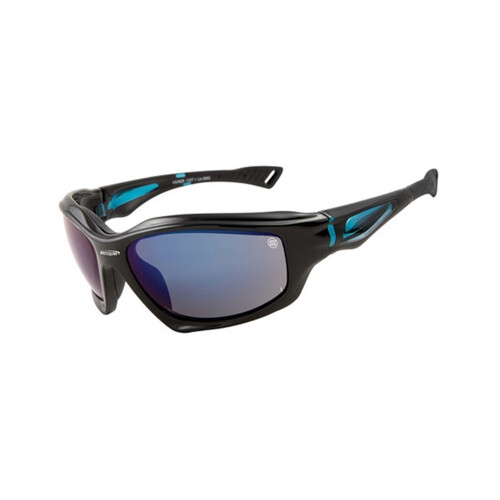 WORKWEAR, SAFETY & CORPORATE CLOTHING SPECIALISTS - Beast Black Frame Blue Mirror Lens