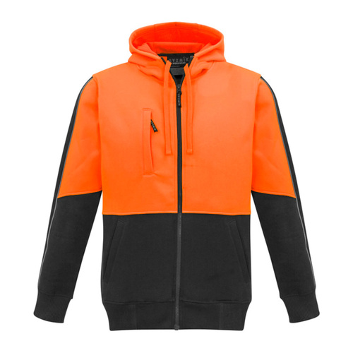 WORKWEAR, SAFETY & CORPORATE CLOTHING SPECIALISTS - Unisex Hi Vis Full Zip Hoodie