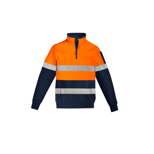 WORKWEAR, SAFETY & CORPORATE CLOTHING SPECIALISTS - Unisex Hi Vis 1/4 Zip Pullover - Hoop Taped