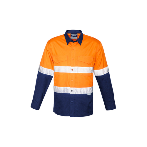 WORKWEAR, SAFETY & CORPORATE CLOTHING SPECIALISTS - Mens Rugged Cooling Hi Vis Taped L/S Shirt