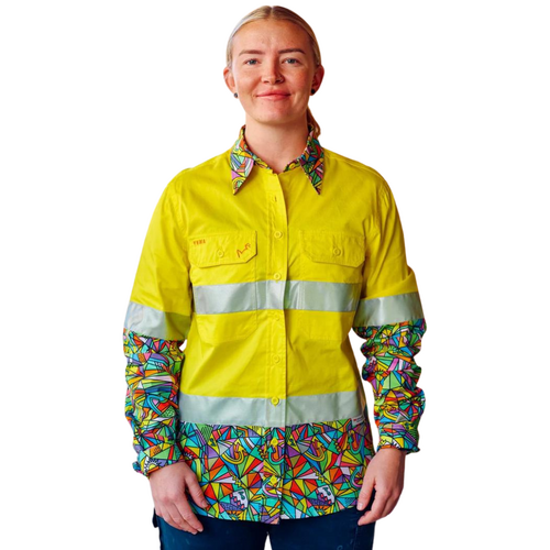 WORKWEAR, SAFETY & CORPORATE CLOTHING SPECIALISTS - Women's Bonza Yellow Day/Night Hi Vis Workshirt