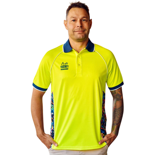 WORKWEAR, SAFETY & CORPORATE CLOTHING SPECIALISTS - Unisex RPET Pearler Yellow Polo