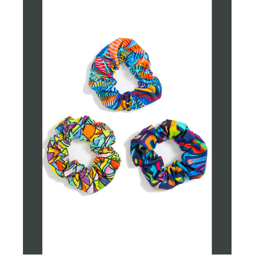 WORKWEAR, SAFETY & CORPORATE CLOTHING SPECIALISTS - Scrunchie 3 Pack - Pearler, Bonza, Snazzy
