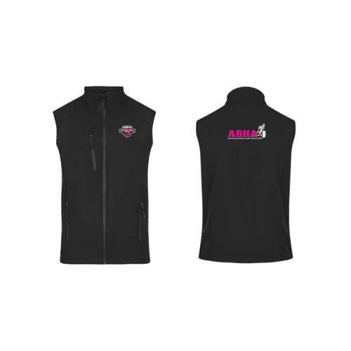 WORKWEAR, SAFETY & CORPORATE CLOTHING SPECIALISTS - Mens Olympus S/Shell Vest (Inc Emb Logo Front Left Chest The National finals logo (Pink)