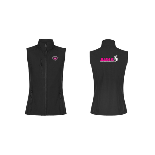 WORKWEAR, SAFETY & CORPORATE CLOTHING SPECIALISTS - Lady Olympus S/Shell Vest (Inc Emb Logo Front Left Chest The National finals logo (Pink)
