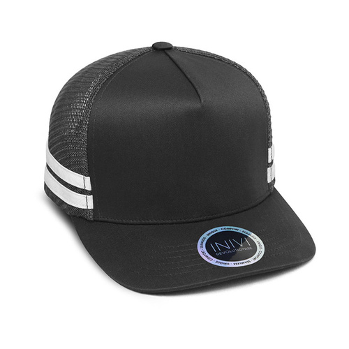 WORKWEAR, SAFETY & CORPORATE CLOTHING SPECIALISTS - INIVI SEAMLESS SIDE AND BACK PANEL POLYCOTTON/MESH - SNAPBACK