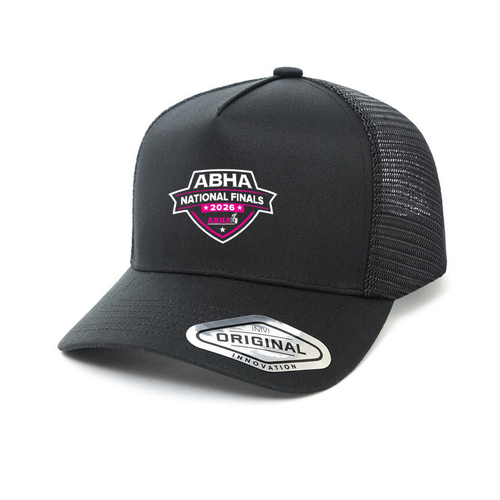 WORKWEAR, SAFETY & CORPORATE CLOTHING SPECIALISTS - A-Frame Seamless Mesh Cap (Inc Emb Logo CAP - The National finals logo (Pink)