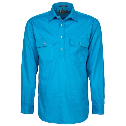 WORKWEAR, SAFETY & CORPORATE CLOTHING SPECIALISTS - Men's Pilbara Shirt - Closed Front Light Weight