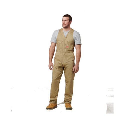 WORKWEAR, SAFETY & CORPORATE CLOTHING SPECIALISTS - Foundations - Hi-Visibility Two Tone Cotton Drill Action Back Overall