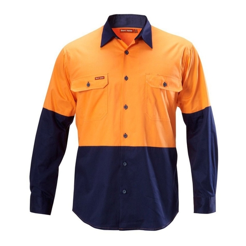 WORKWEAR, SAFETY & CORPORATE CLOTHING SPECIALISTS - Koolgear - Hi-Vis Two Tone Vented Shirt Long Sleeve