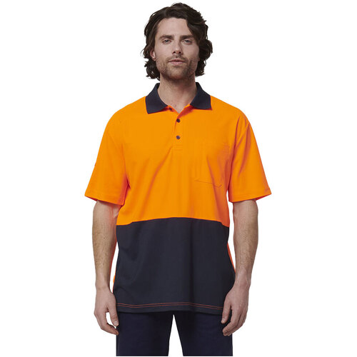 WORKWEAR, SAFETY & CORPORATE CLOTHING SPECIALISTS - CORE - MENS SHORT SLEEVE HIVIS POLO