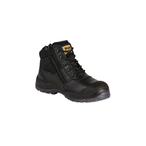 WORKWEAR, SAFETY & CORPORATE CLOTHING SPECIALISTS - Foundations - Utility Side Zip Boot - Black